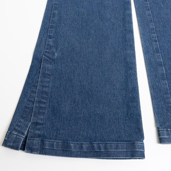 Guess Jeans Flare Side Zip Stretchy Bootcut Y2K Mid Wash Blue Size 29 USA - Picture 6 of 14